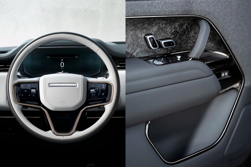 縮減的方向盤盤徑，內門飾板採用全新紡織材質。