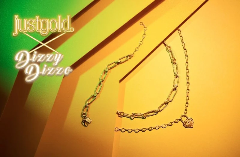 Just Gold鎮金店與蔡詩芸聯名珠寶 「簡約系列」與「心鎖純金項鍊」