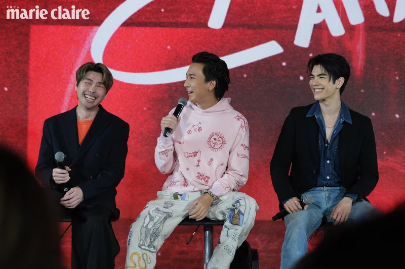 《隱藏的王牌 The Hidden Character:Unmasked》左起製作人 Poon Kanatip Lucksanapipatkun(Poon)、製作人 Pond Krisda Witthayakhajorndet(Pond)、導師主持人 Mile Phakphum Romsaithong(Mile) 《隱藏的王牌 The Hidden Character:Unmasked》左起製作人 Poon Kanatip Lucksanapipatkun(Poon)、製作人 Pond Krisda Witthayakhajorndet(Pond)、導師主持人 Mile Phakphum Romsaithong(Mile)