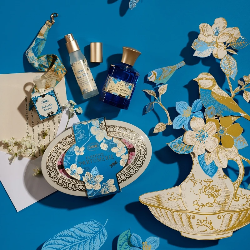 SABON璀璨茉莉淡香精禮盒(限量精裝錫盒)，NT4,180