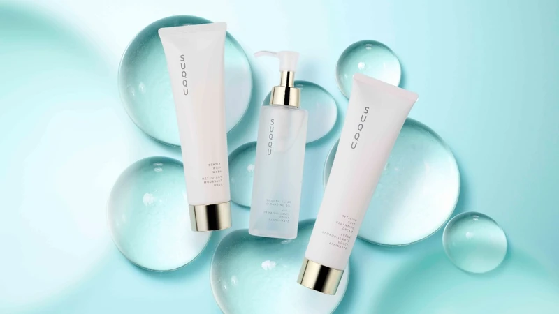 (左)SUQQU柔和洗顏皂霜130g,NT1,620、(中)SUQQU柔肌透亮潔膚油150ml,NT1,620、(右)SUQQU精質柔和潔膚霜130g,NT1,620 (左)SUQQU柔和洗顏皂霜130g,NT1,620、(中)SUQQU柔肌透亮潔膚油150ml,NT1,620、(右)SUQQU精質柔和潔膚霜130g,NT1,620