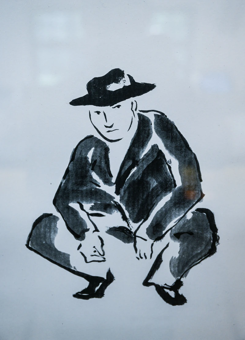 特展展品《守護》,劇中鄭人碩飾演的角色—石頭爸。 特展展品《守護》,劇中鄭人碩飾演的角色—石頭爸。