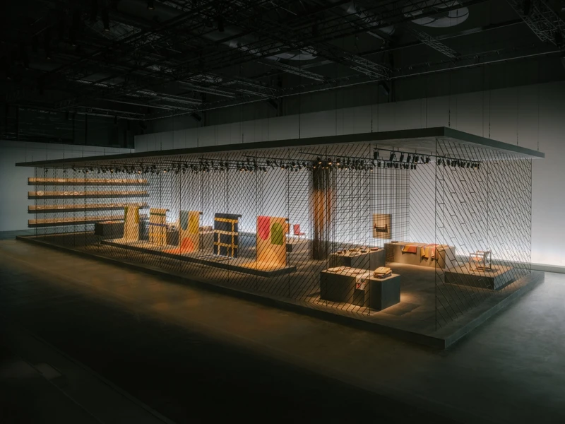用鐵桿與混凝土建構而成展場空間。 用鐵桿與混凝土建構而成展場空間。