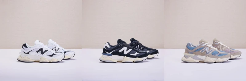 NEW BALANCE U9060AAB(夜黑白)、U9060AAA(極致黑) 、U9060MUS(岩石灰)， NT4,680。
