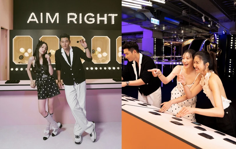 李沐、周興哲大玩飛鏢比準度，袁澧林跟9M88沉浸於趣味打地鼠遊戲中