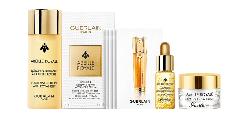 單品消費滿$6,000享【皇家蜂王乳美肌禮】,皇家蜂王乳蜂蜜修護霜7ml、皇家蜂王乳平衡油3G 5ml、皇家蜂王乳蜜露40ml、皇家蜂王乳雙導精華體驗禮(輕巧盒裝版),(價值$2,604)。 單品消費滿$6,000享【皇家蜂王乳美肌禮】,皇家蜂王乳蜂蜜修護霜7ml、皇家蜂王乳平衡油3G 5ml、皇家蜂王乳蜜露40ml、皇家蜂王乳雙導精華體驗禮(輕巧盒裝版),(價值$2,604)。