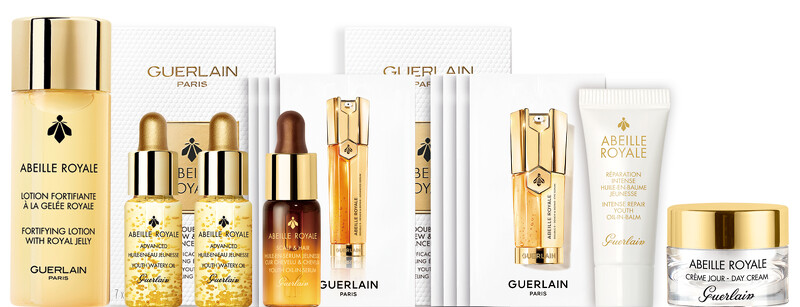 單品消費滿$10,500享【皇家蜂王乳修護禮】,皇家蜂王乳蜜露40ml、皇家蜂王乳平衡油3G 5ml *2、皇家蜂王乳頭皮修護精華5ml、皇家蜂王乳雙導眼部精華7日體驗禮、皇家蜂王乳臉部身體全能乳霜5ml、皇家蜂王乳蜂蜜修護霜7ml、皇家蜂王乳雙導精華體驗禮(輕巧盒裝版),(價值$5,381)。 單品消費滿$10,500享【皇家蜂王乳修護禮】,皇家蜂王乳蜜露40ml、皇家蜂王乳平衡油3G 5ml *2、皇家蜂王乳頭皮修護精華5ml、皇家蜂王乳雙導眼部精華7日體驗禮、皇家蜂王乳臉部身體全能乳霜5ml、皇家蜂王乳蜂蜜修護霜7ml、皇家蜂王乳雙導精華體驗禮(輕巧盒裝版),(價值$5,381)。