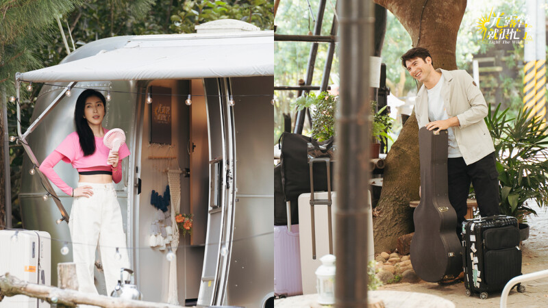 楊謹華將床墊搬去露營、鳳小岳帶吉他到露營區。圖／TVBS提供