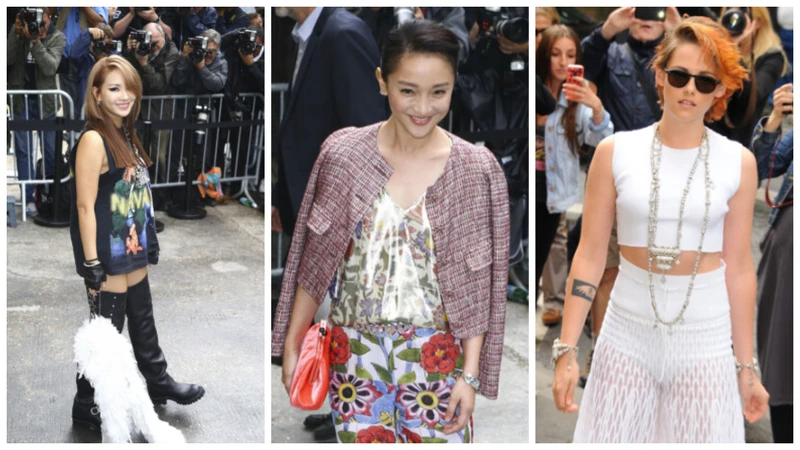 (左)南韓女子團體2NE1的CL、(中)香奈兒中國形象大使 周迅、(右)Métiers d’Art巴黎達拉斯系列廣告代言人克莉絲汀史都華Kristen Stewart (左)南韓女子團體2NE1的CL、(中)香奈兒中國形象大使 周迅、(右)Métiers d’Art巴黎達拉斯系列廣告代言人克莉絲汀史都華Kristen Stewart