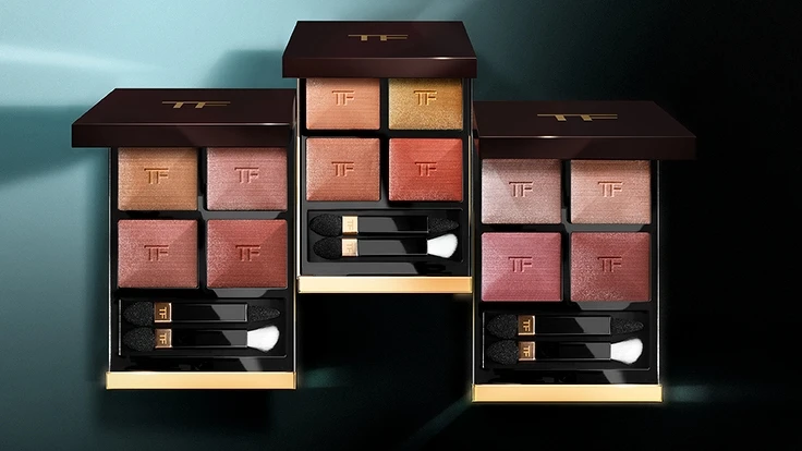 TOM FORD高級訂製四格眼盤2023年全新3色形象圖。 TOM FORD高級訂製四格眼盤2023年全新3色形象圖。