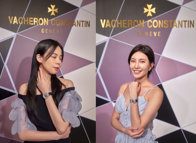 時尚KOL李瑜（左）及女性創業家 Veeda（右）皆配戴上江詩丹頓Égérie Creative Edition腕錶