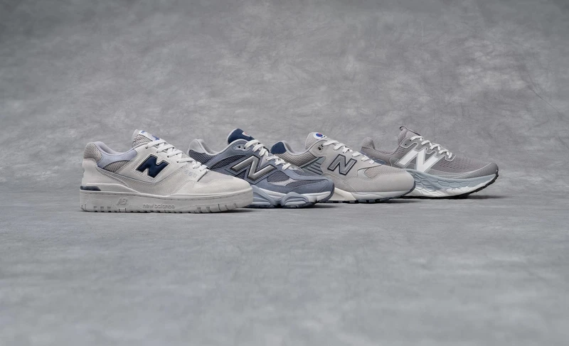 (左到右)New Balance BB550GD1，NT$ 3,680、U9060MD1，NT$ 4,680、MT580MD2，NT$ 4,580 、MTMORNM1，NT$ 4,680