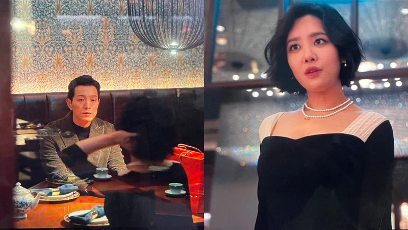 河度領與崔惠程在餐廳見面(翻攝自Netflix) 河度領與崔惠程在餐廳見面(翻攝自Netflix)