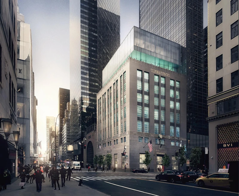 Tiffany & Co.紐約The Landmark旗艦店外觀 (白天) Tiffany & Co.紐約The Landmark旗艦店外觀 (白天)