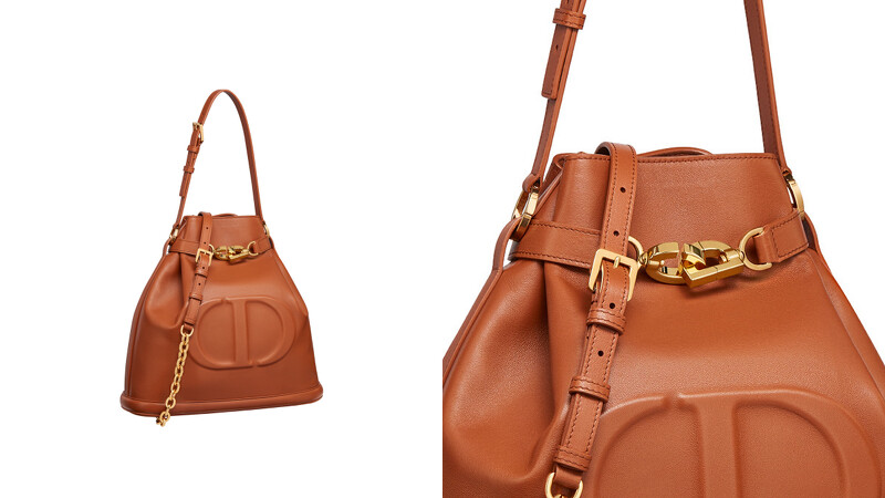 C’est小牛皮中型水桶包，NT$120,000