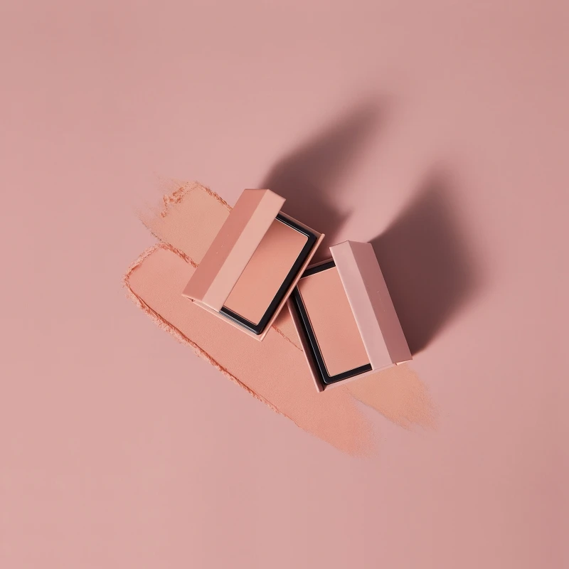 heme單色腮紅盤情境照。