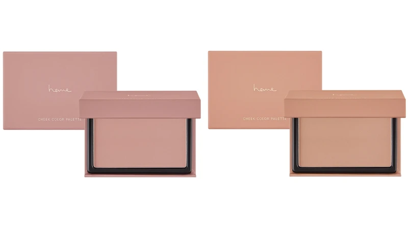 heme單色腮紅盤(#01 Cotton Rose、02 Warm Maple，NT300