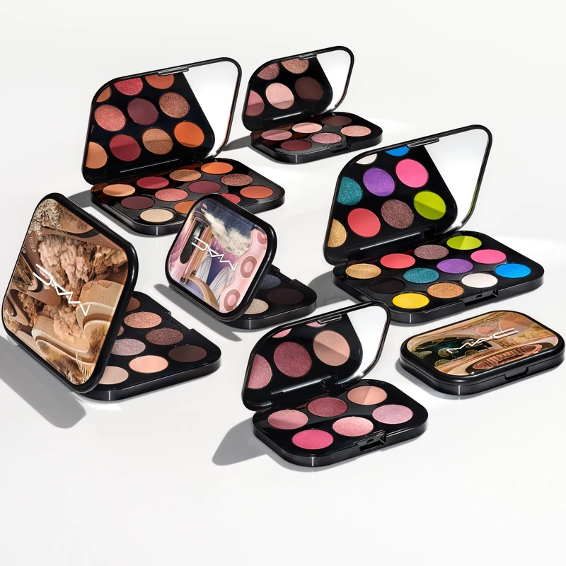 M.A.C玩色派對眼影盤全色系形象圖。 M.A.C玩色派對眼影盤全色系形象圖。