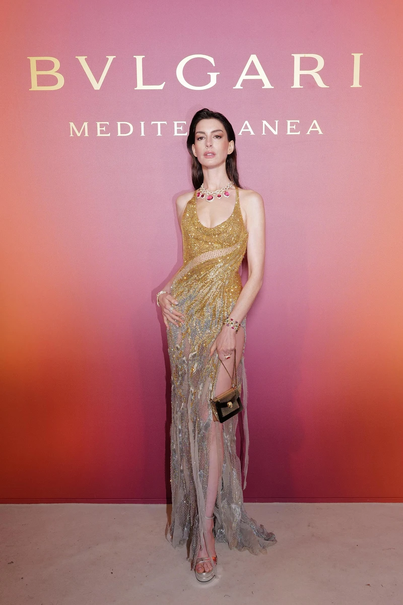 寶格麗全球品牌代言人Anne Hathaway出席寶格麗Mediterranea 地中海頂級珠寶系列 威尼斯發表會