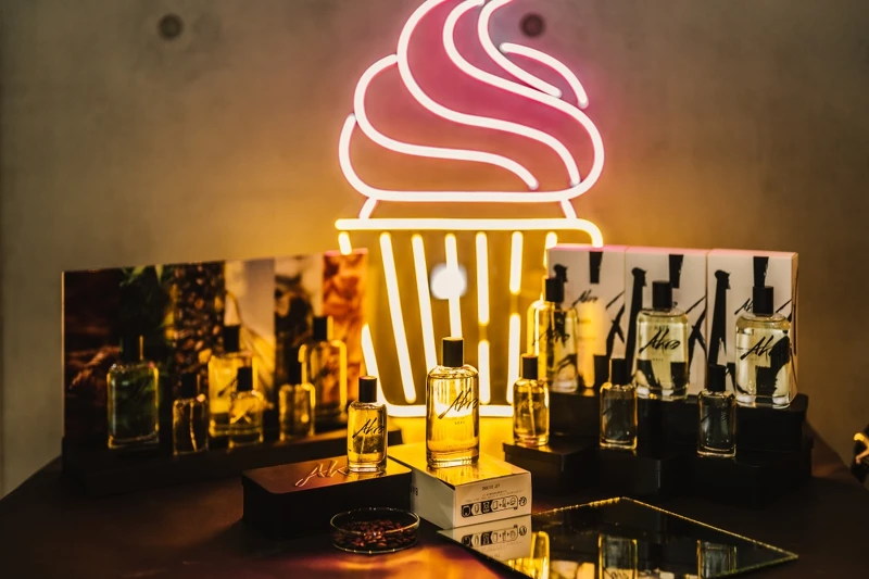 法國新銳小眾香水Akro台灣發表會現場。