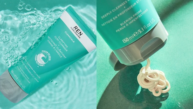 REN控油平衡淨化潔顏泥150ml，NT1,080