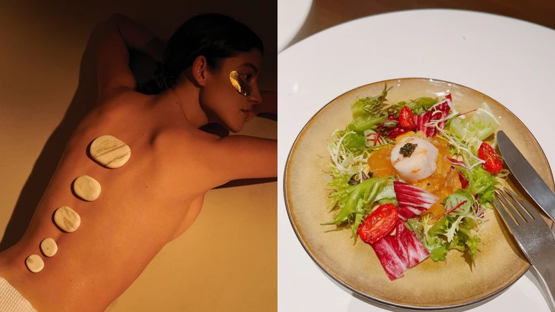 右圖為課程結束後提供的輕食-香草花園沙拉。 右圖為課程結束後提供的輕食-香草花園沙拉。