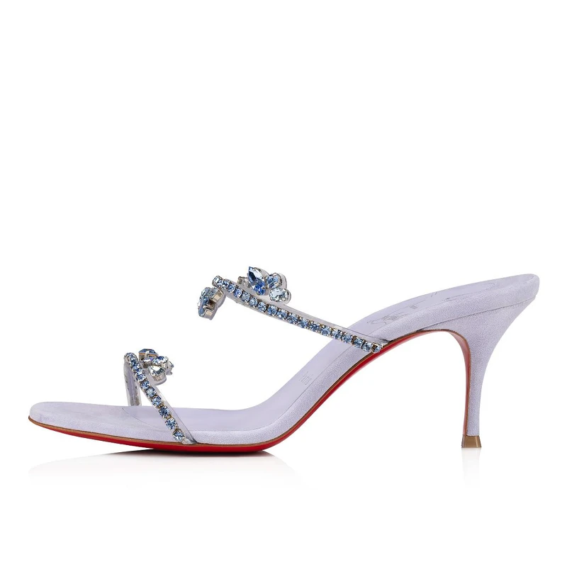 JUST QUEEN 70 丁香紫水鑽裝飾低跟鞋 NTD 43,200