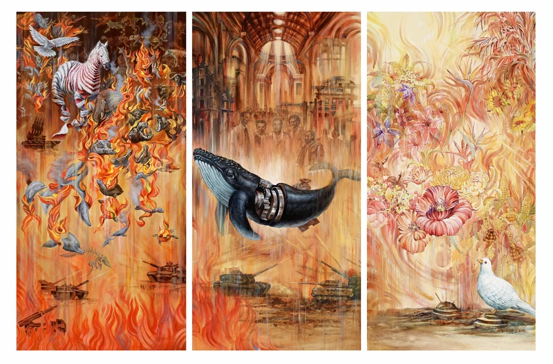 「無聲的受害者」，2022-2023作品