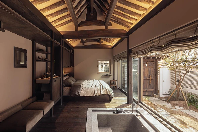 位於首爾市中心的現代韓屋「Hanok Essay Seochon」。（Photo by Texture on Texture）