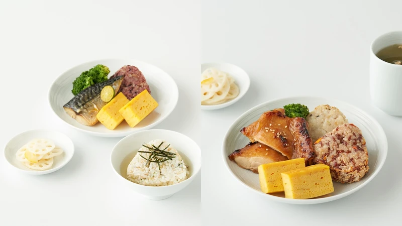 微風松高門市限定的飯糰茶泡飯套餐、飯糰套餐