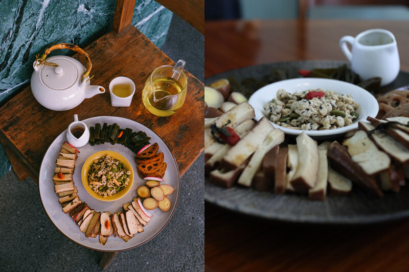 茶香滷味拼盤。 茶香滷味拼盤。