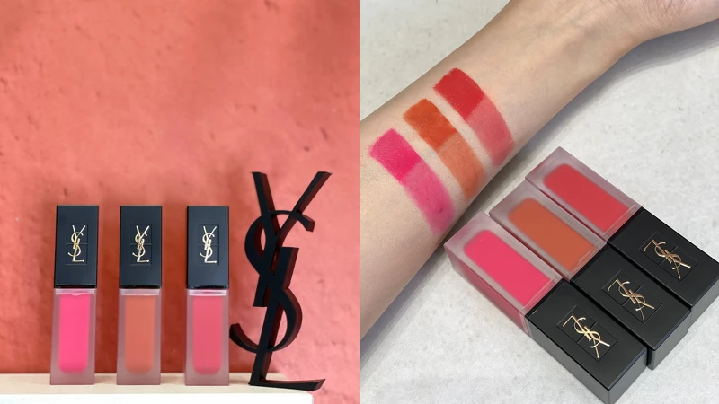 右圖由上到下：#220微醺覆盆莓、#221秘戀葡萄柚、#222甜蜜粉草莓