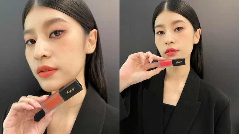 左：#221秘戀葡萄柚、右：#220微醺覆盆莓