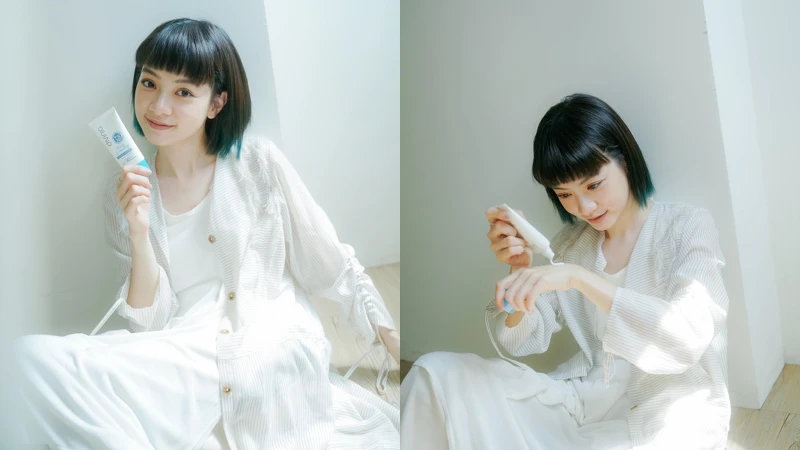 divinia蒂芬妮亞代言人姚愛寗響應世界海洋日，呼籲大家到海邊戲水時建議使用海洋友善防曬。