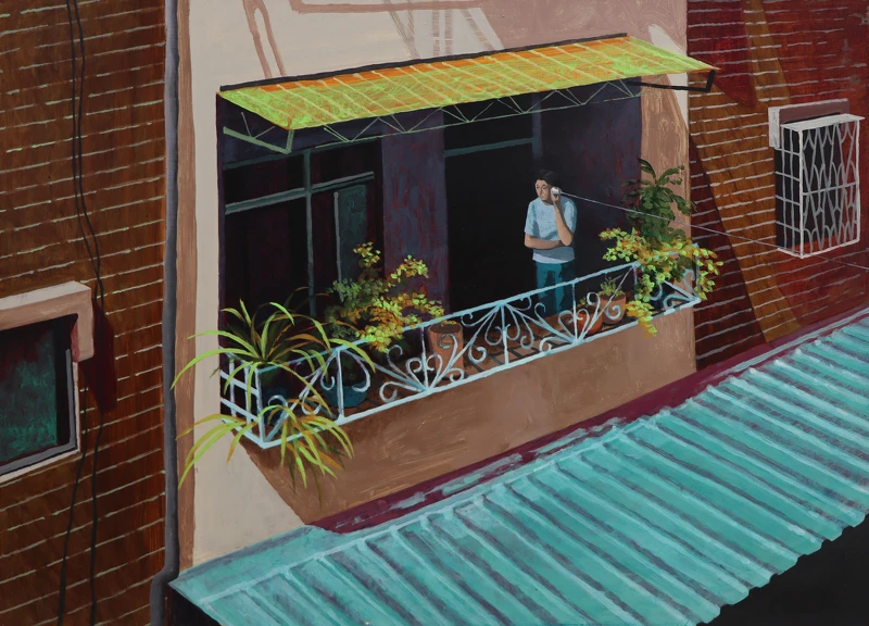 孫培懋 CCTV-14 2022 53×72cm 油彩、畫布 Oil on canvas。 孫培懋 CCTV-14 2022 53×72cm 油彩、畫布 Oil on canvas。