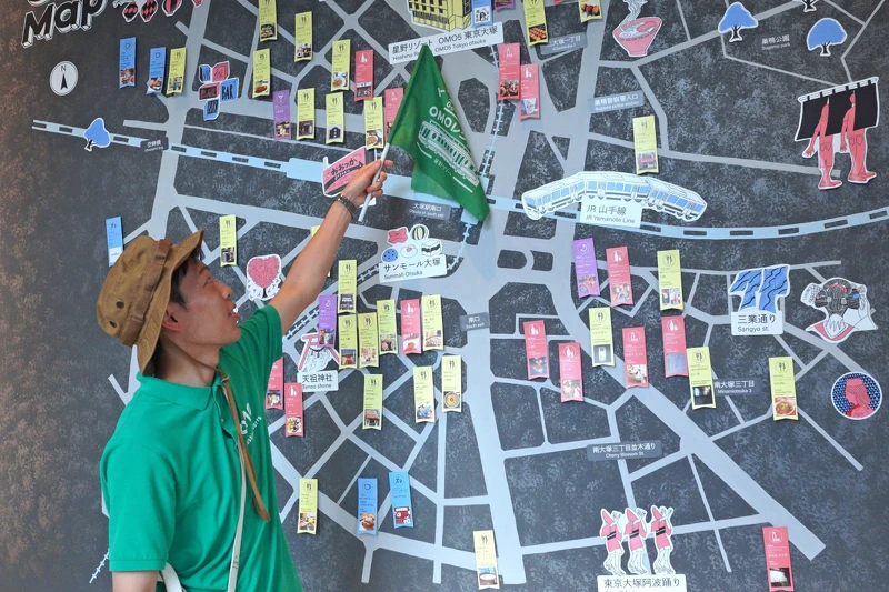 GO KINJO 周邊地圖，可搭配「OMO Ranger 周邊嚮導」，由OMO員工擔任街遊領隊。