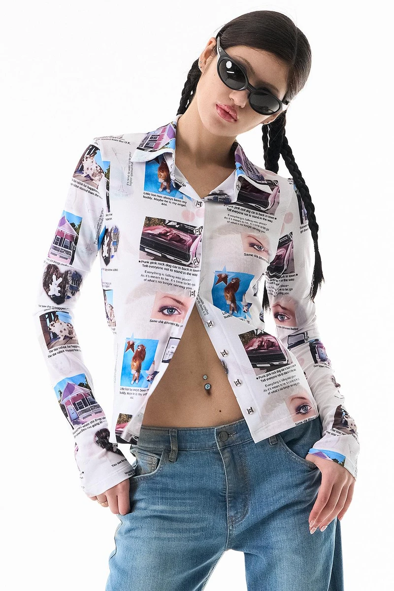 Minnie同款,照片襯衫。 Minnie同款,照片襯衫。