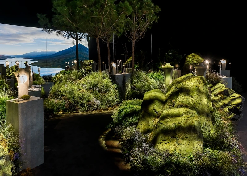 香奈兒TWEED DE CHANEL 頂級珠寶系列第一篇章(2020年)展示於Tweed Valley主題區