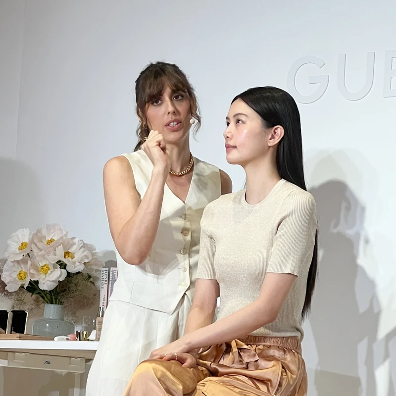 嬌蘭彩妝總監Violette。 嬌蘭彩妝總監Violette。