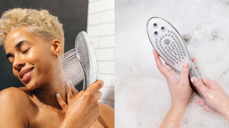 Womanizer Wave創新按摩蓮蓬頭情境圖。