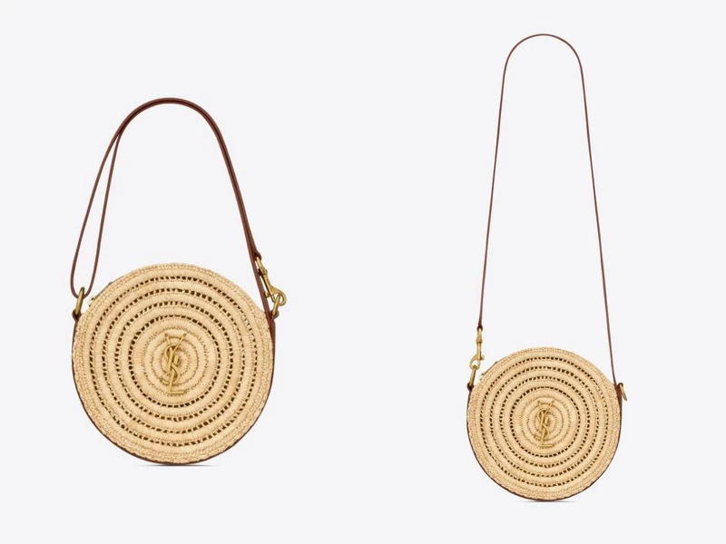 拉菲草及植鞣皮革圓形手袋 NT.72,650 拉菲草及植鞣皮革圓形手袋 NT.72,650