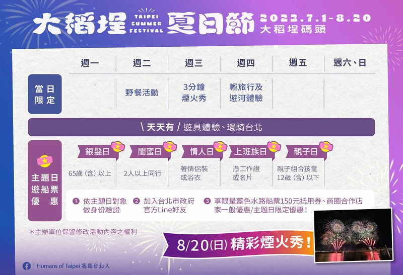 2023大稻埕夏日節,一到五都有主題日 2023大稻埕夏日節,一到五都有主題日