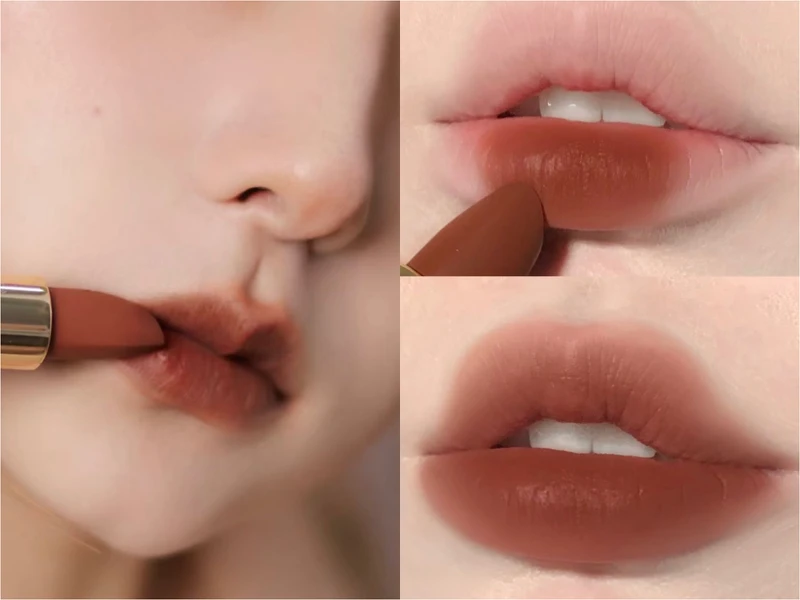#77A囂張裸 唇部試色(圖片來源 小紅書@imperfect.xx @黃梓淇)
