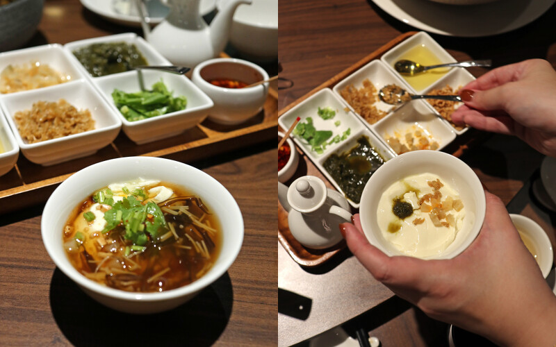 「上湯豆腐腦」。