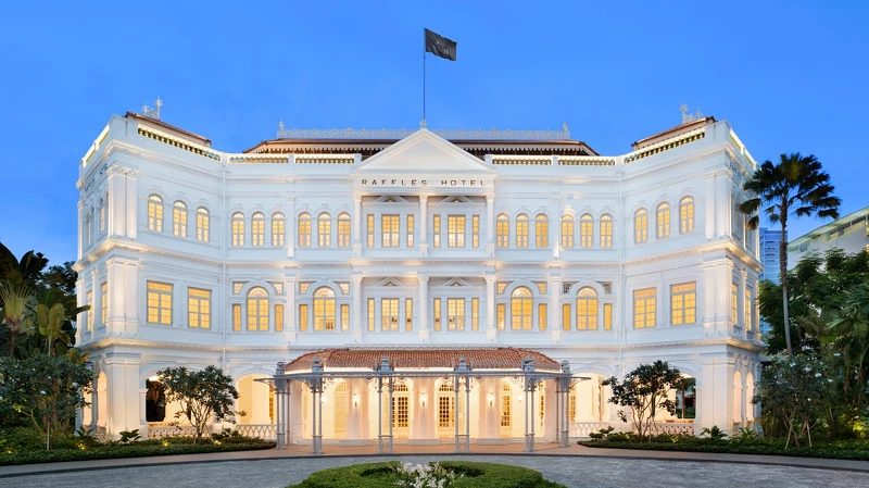 新加坡萊佛士酒店Raffles Hotel Singapore夜景 新加坡萊佛士酒店Raffles Hotel Singapore夜景
