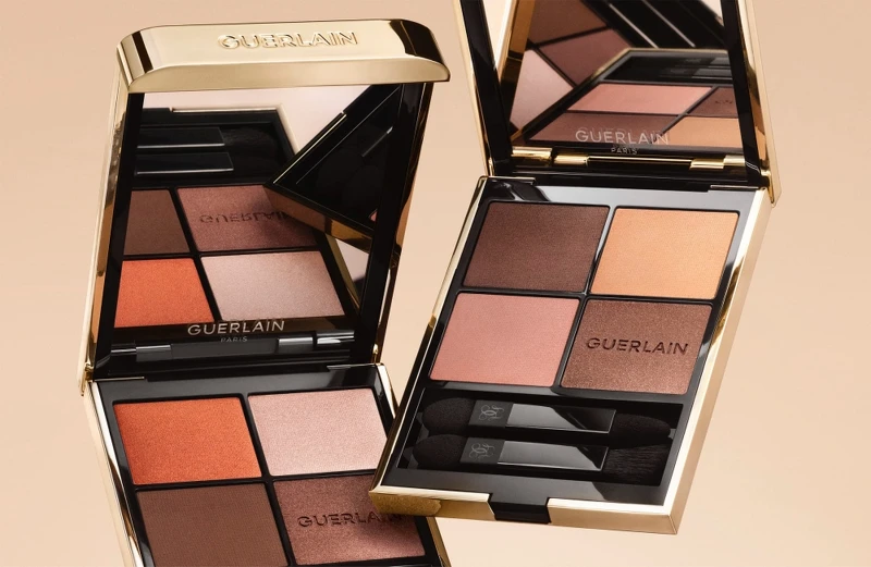 嬌蘭高訂深邃四色眼影盤情境圖。 嬌蘭高訂深邃四色眼影盤情境圖。