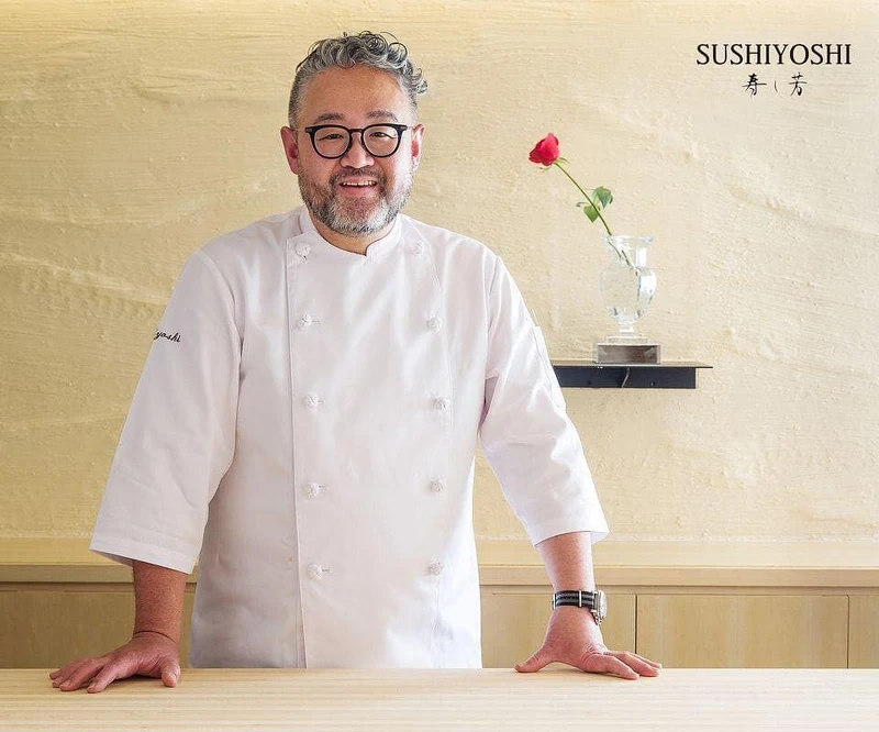 「日本創意壽司之神」的 Chef Hiroki（中之上公起，Hiroki Nakanoue）。