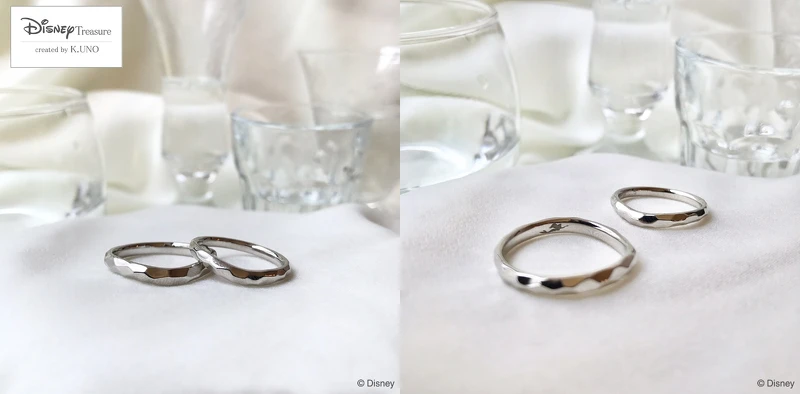 K.UNO「小美人魚」系列對戒內圈印刻有小美人魚的圖樣。 K.UNO「小美人魚」系列對戒內圈印刻有小美人魚的圖樣。