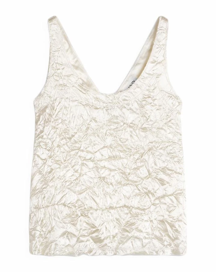 LANVIN褶皺緞面坦克背心,推薦價NT24,700元(微風南山獨家)。 LANVIN褶皺緞面坦克背心,推薦價NT24,700元(微風南山獨家)。