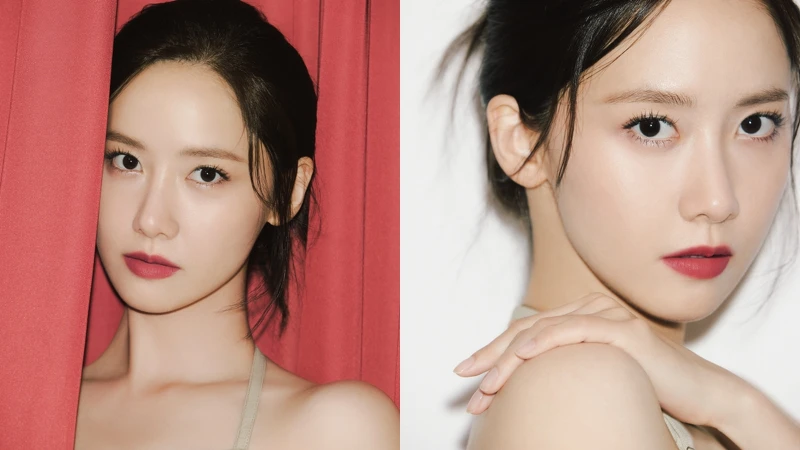 雅詩蘭黛亞太區代言人潤娥示範絕美奢潤精萃唇膏#420荔枝玫瑰。